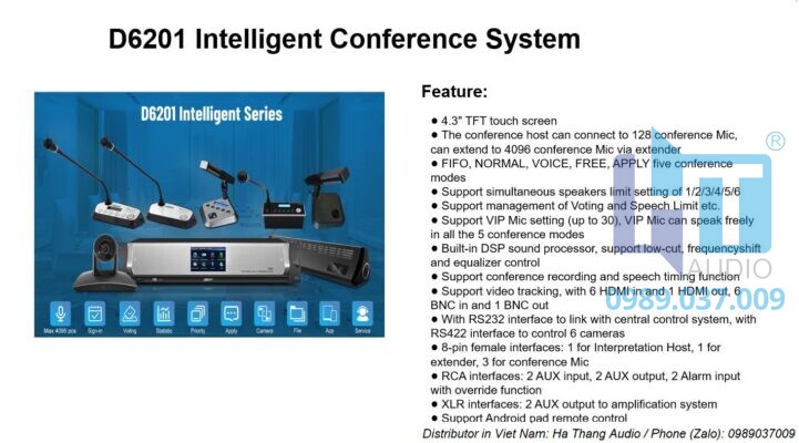 D6201 Digital Conference System